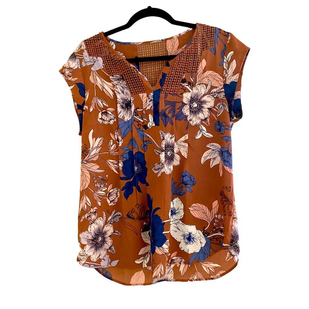 Daniel Rainn NEW Women’s Sleeveless Floral Blouse Top Medium